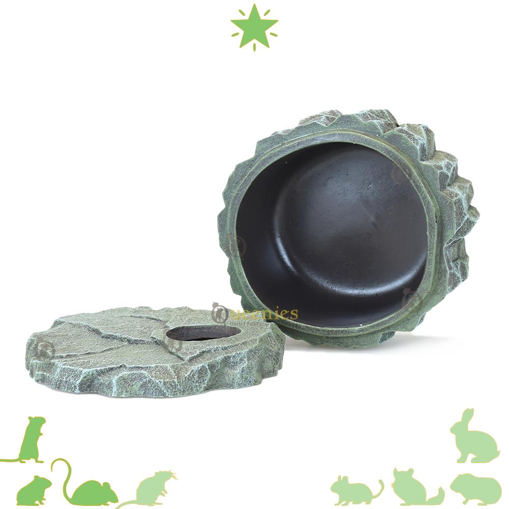 Schuilplaats van kunsthars, afneembaar deksel