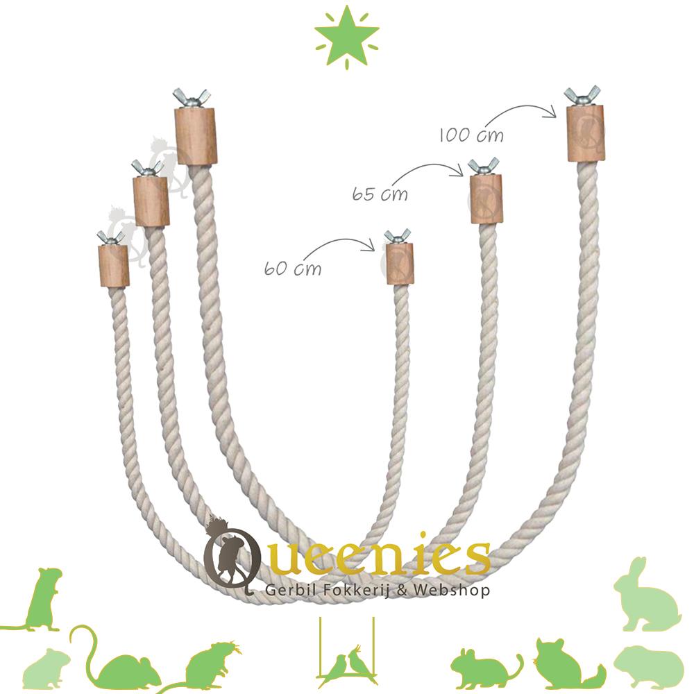 Touw zitstok voor Knaagdieren