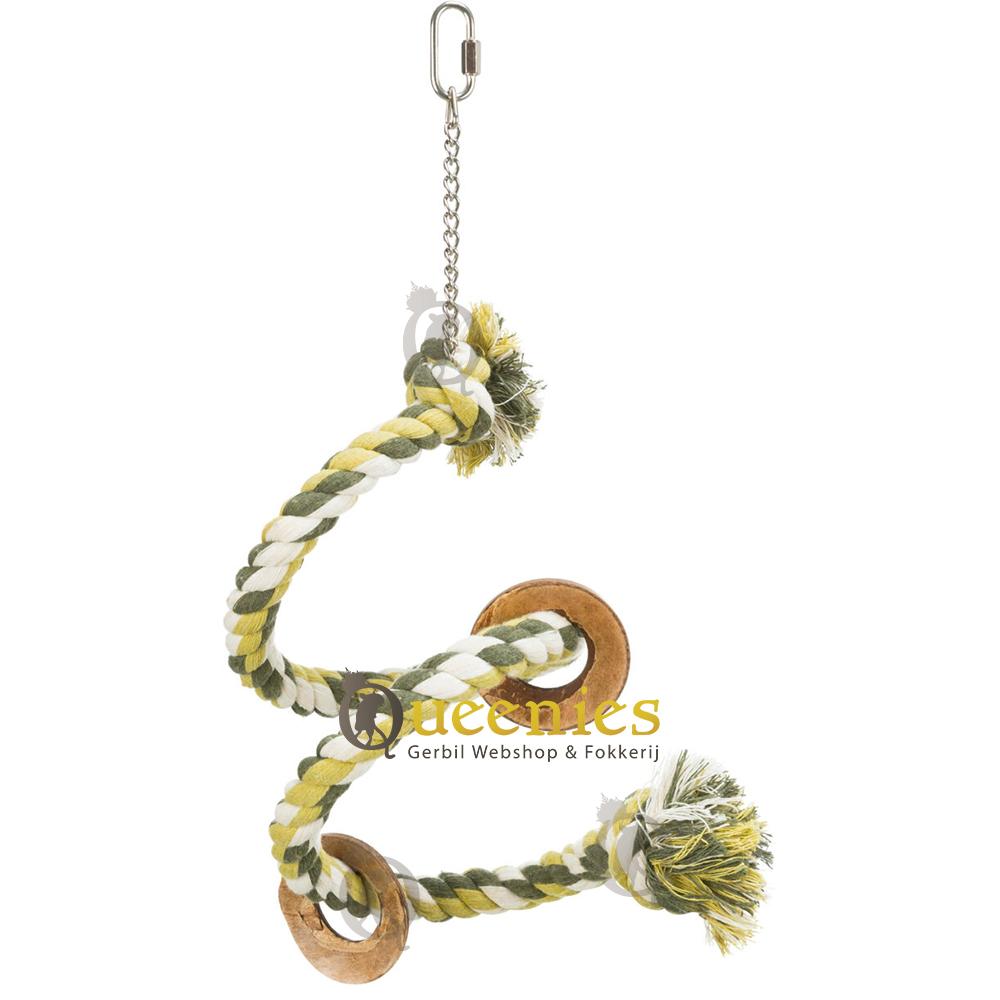 Eenvoudig op te hangen klimtouw terrarium