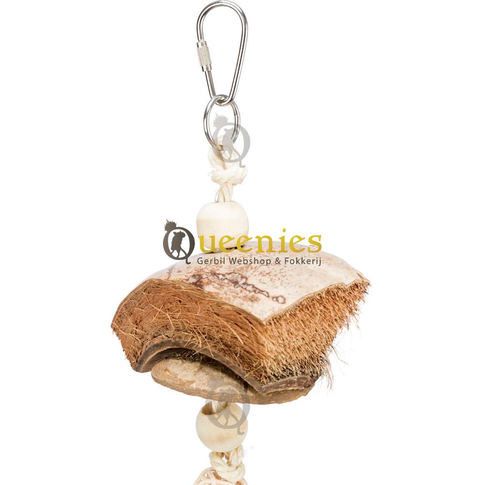 Klimtouw met Kokosnoot en Rotan 35 cm - Klim speelgoed voor Degoe