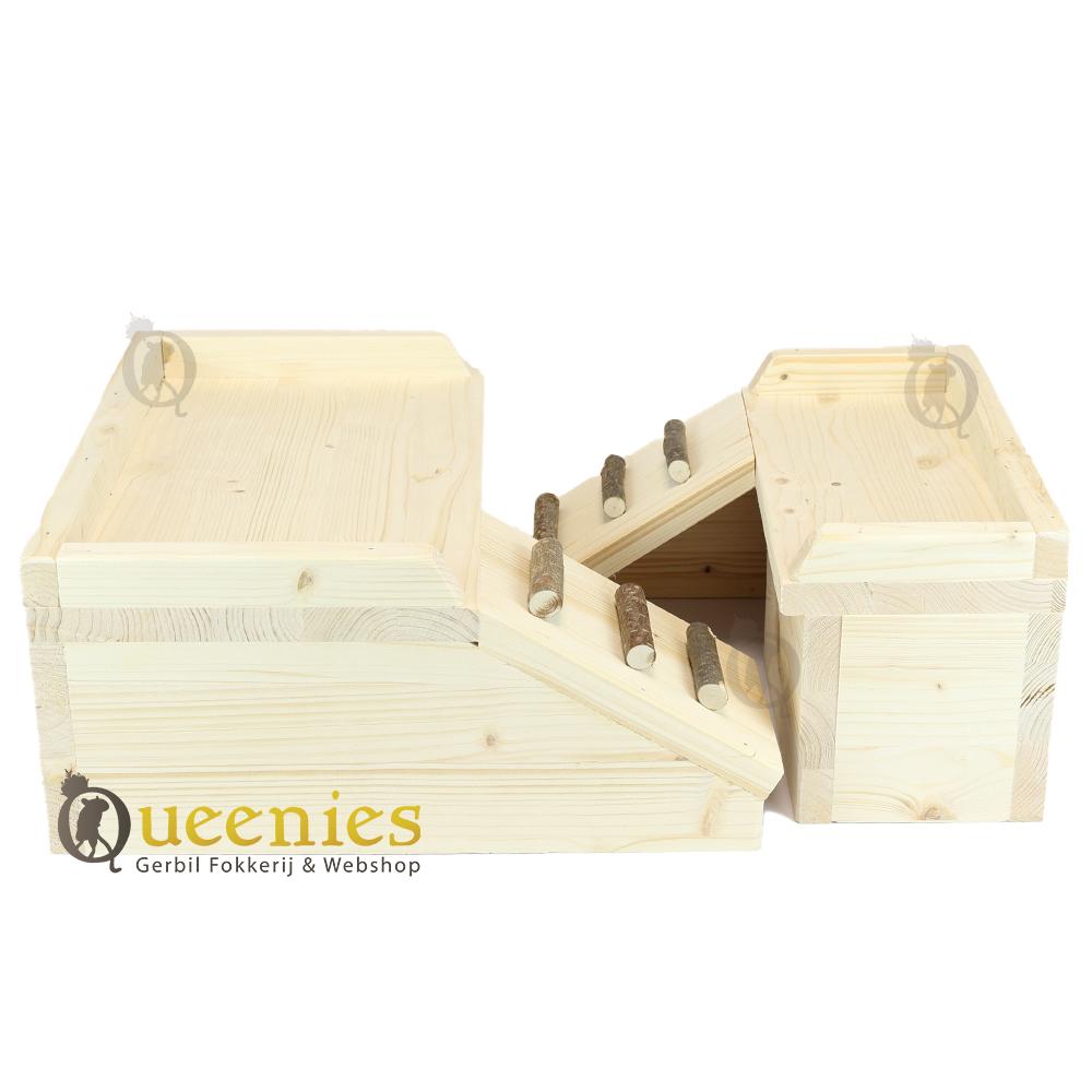 Trappen en ladders van hout voor in Hamsterscaping