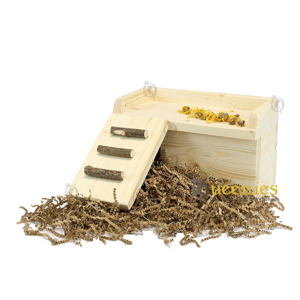 Sizzle plateau van hout met trap voor Muizen