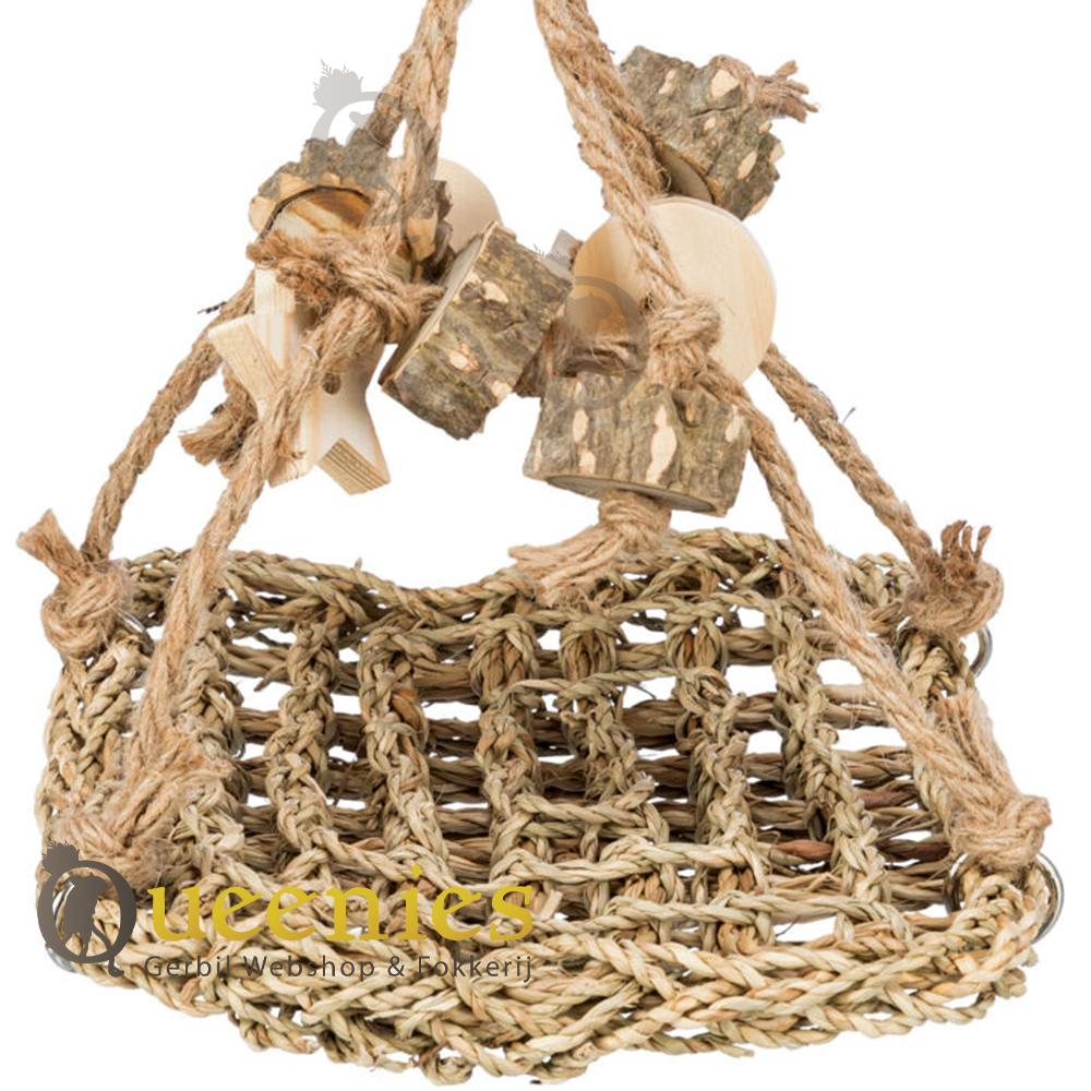 Parkieten speelgoed van zeegras