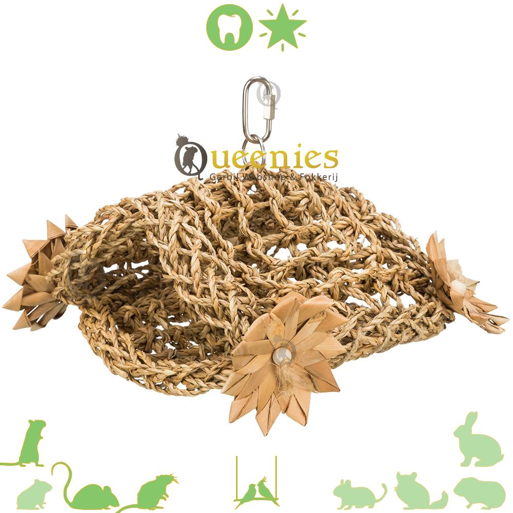 Ophang Tent van Zeegras - Hangmat van Zeegras voor Knaagdieren en Vogels