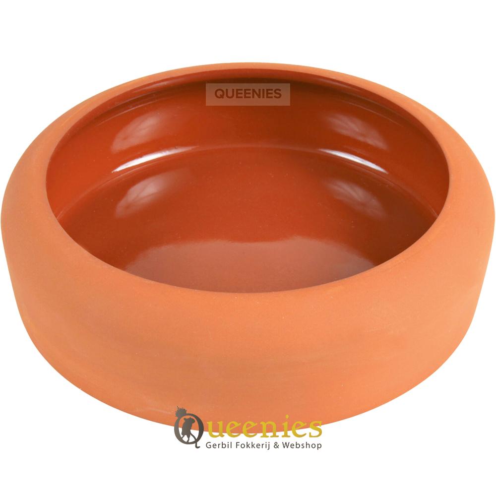 Degoe voerbak van Terracotta voor Chinchilla's