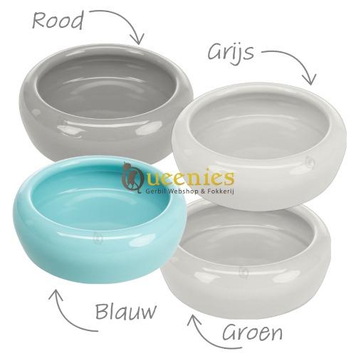 Blauwe waterschaal voor muizen