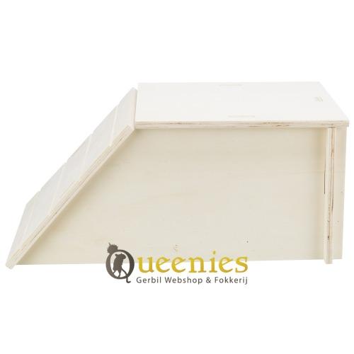 Blank houten huis voor Ratten