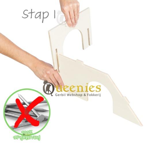 Handleiding voor Knaagdierhuis Bent stap 1