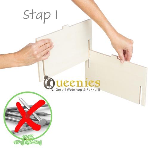 Gebruiksaanwijzing Knaagdier Hoekhuis Thore stap 1