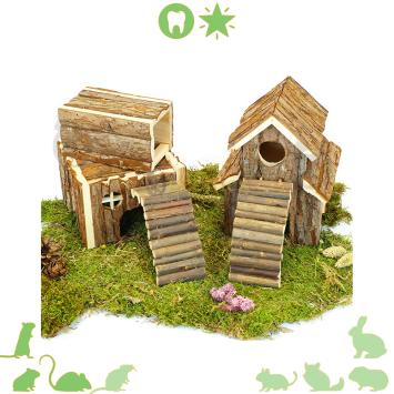 Speeltuin huisje Frida met Tunnel voor Gerbil