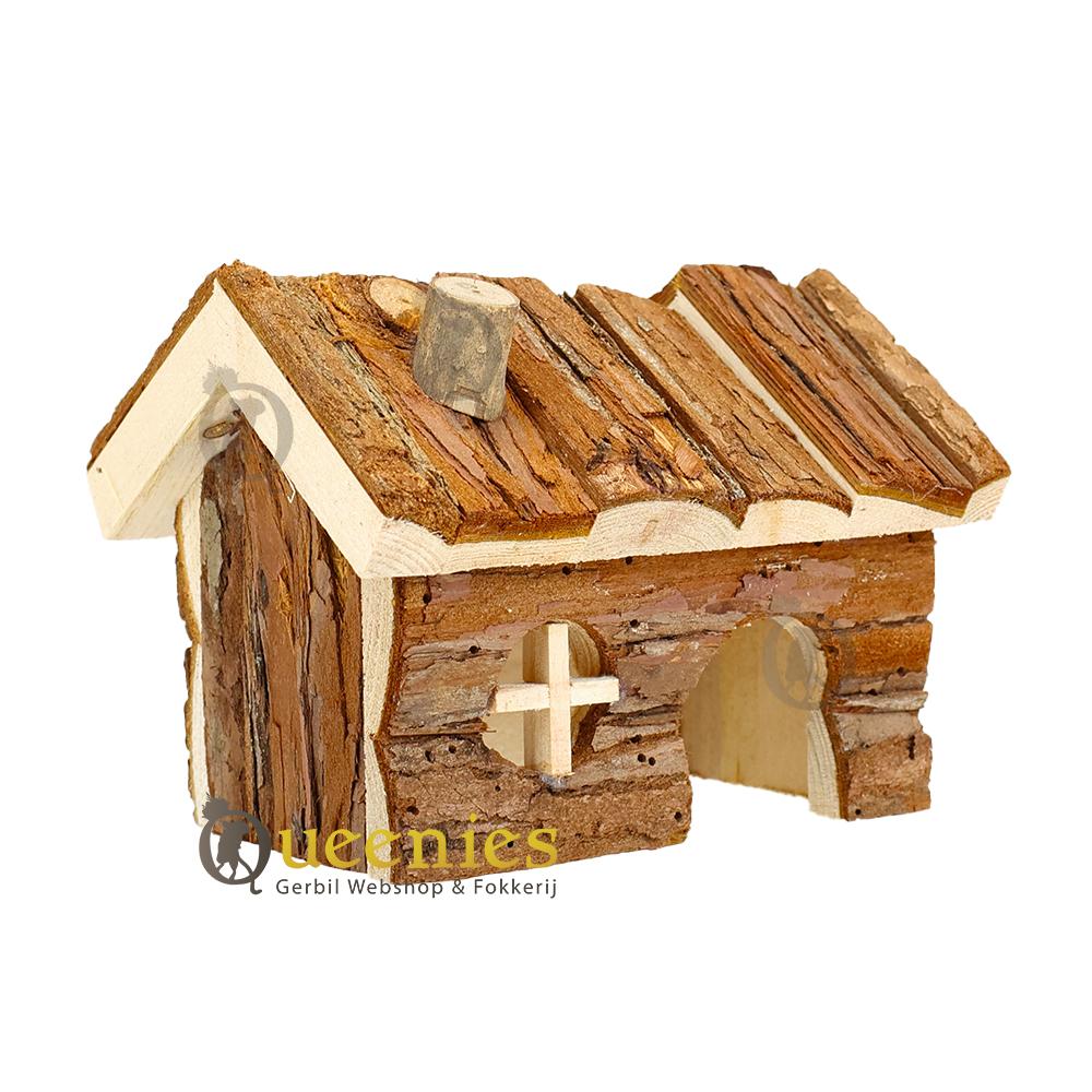 Roborovski houten knaagdierenhuis Hendrik