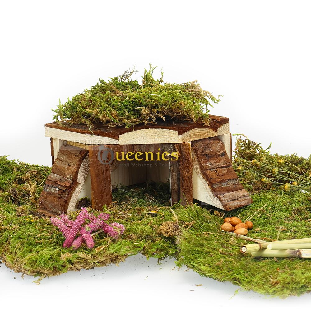 Hoekhuis Thordis 21 cm speelhuisje voor gerbils