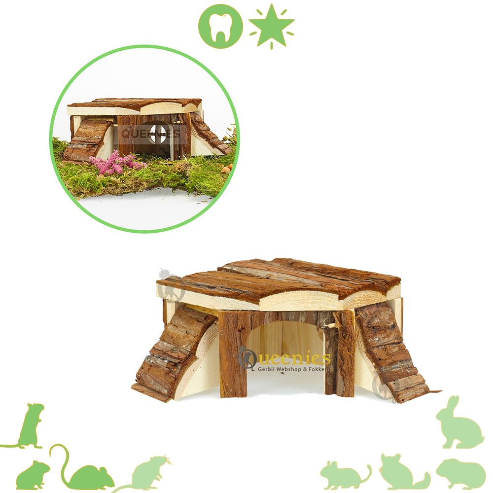 Hoekhuis Thordis 21 cm voor hamsterscaping