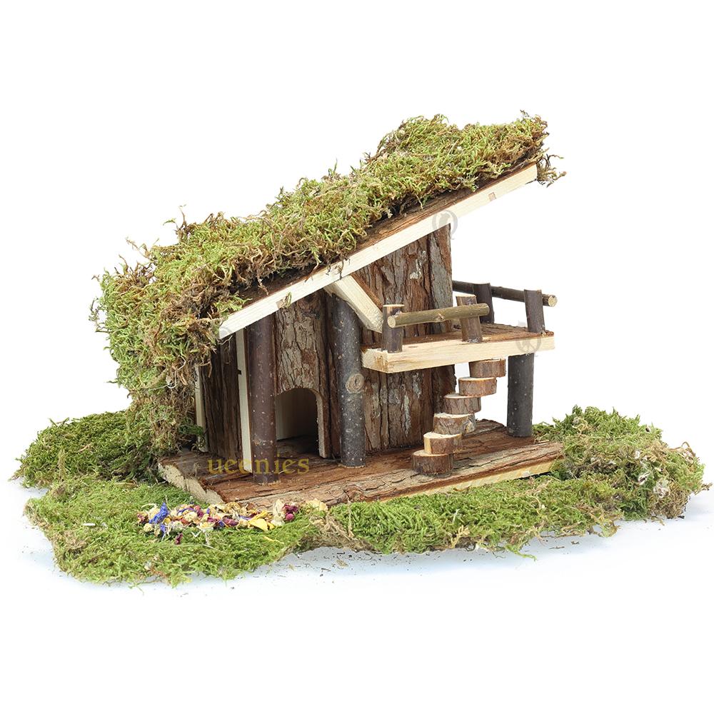 Schorshout met terrarium mos bedekken