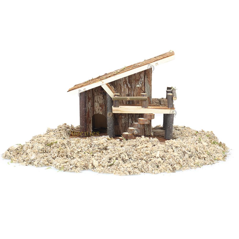 Knaagdierhuisjes met natuurlijke uitstraling