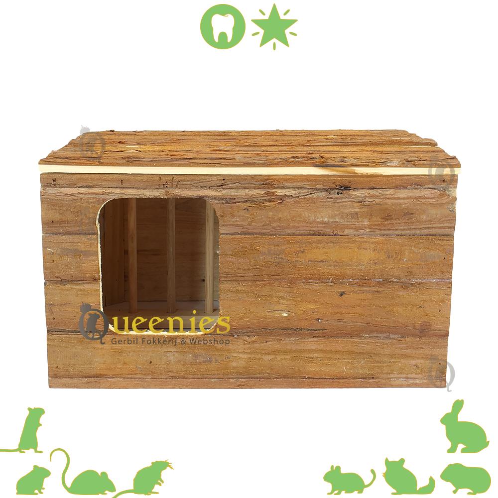 Blokhut huis voor Konijnen en Cavia's