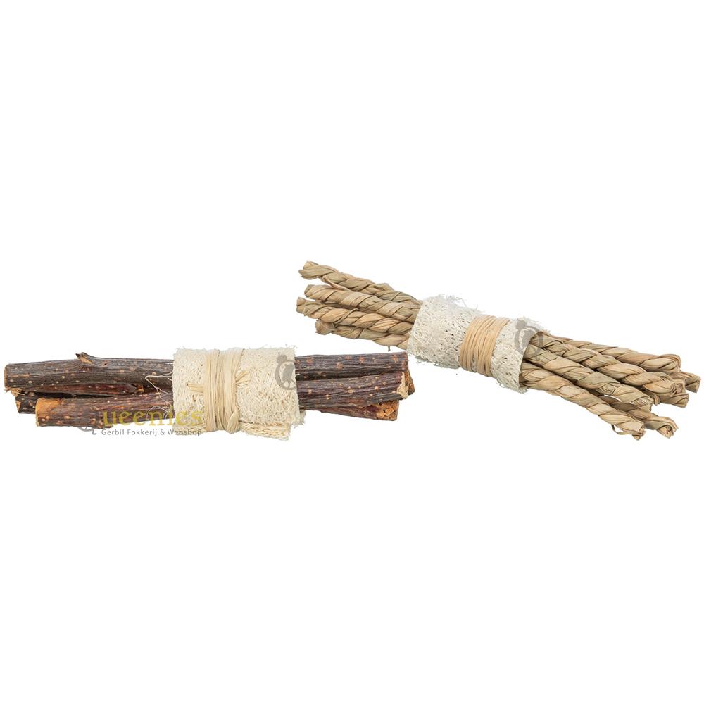 Luffa stokken voor Knaagdieren plezier