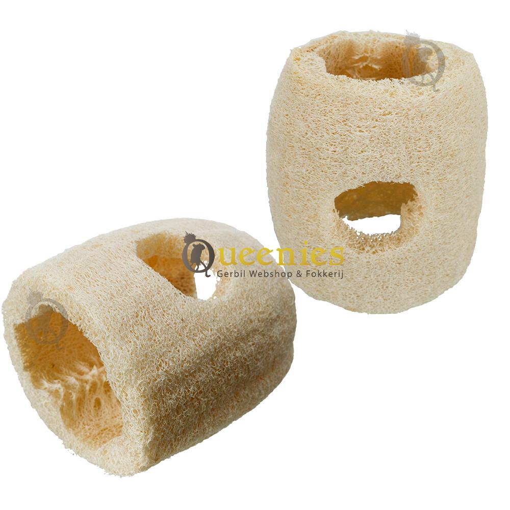 Loofah Speelgoed - Snack verstopplek voor Konijnen