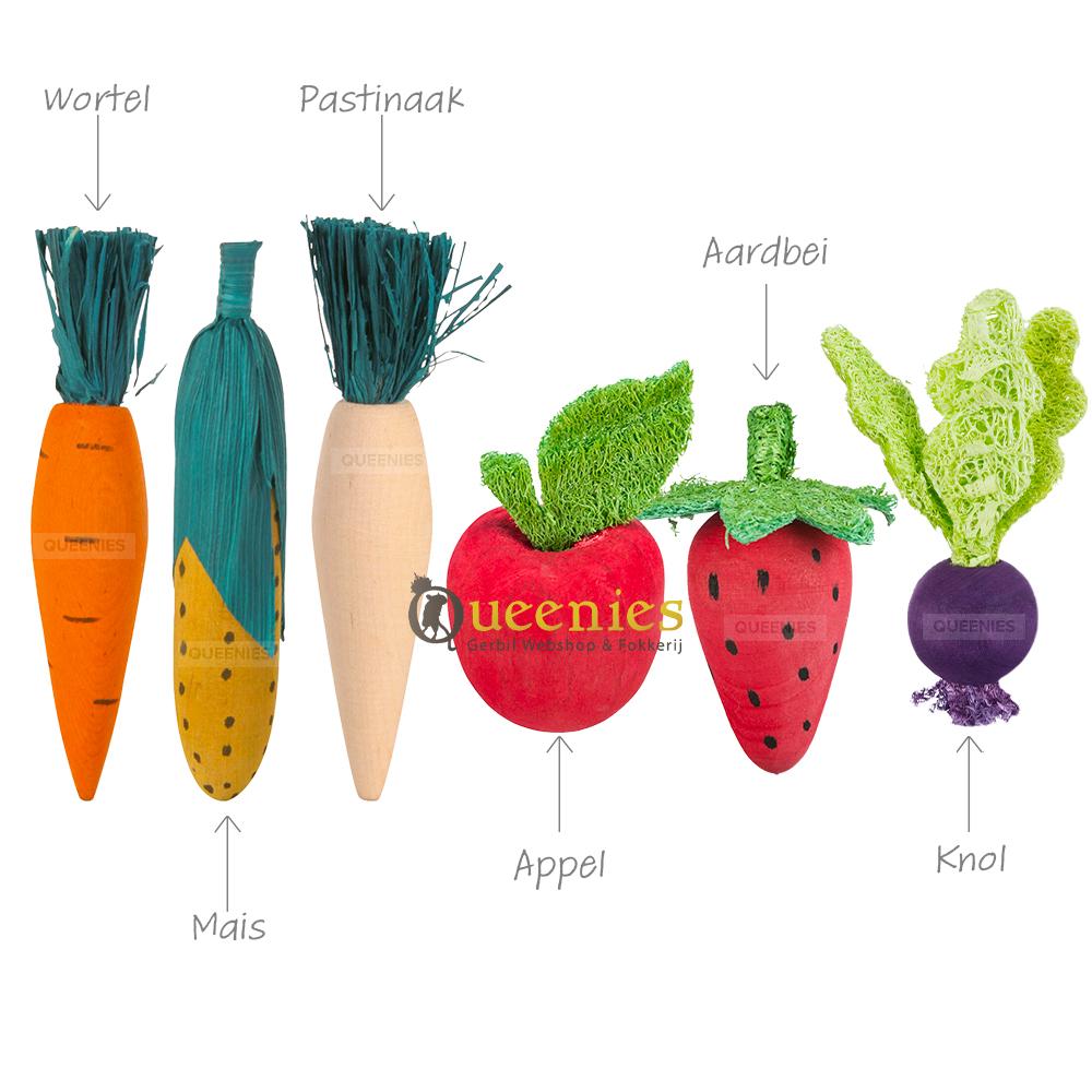 Set knaaghout voor Knaagdieren in Hamsterscaping