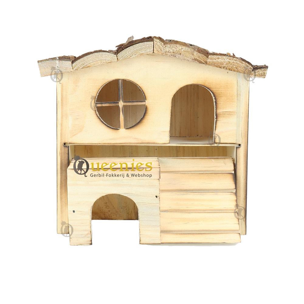 Houten knaagdierhuisjes voor Gerbils