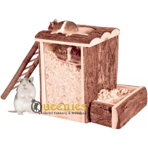 Klim en graaftoren Diggy voor Dwerghamster