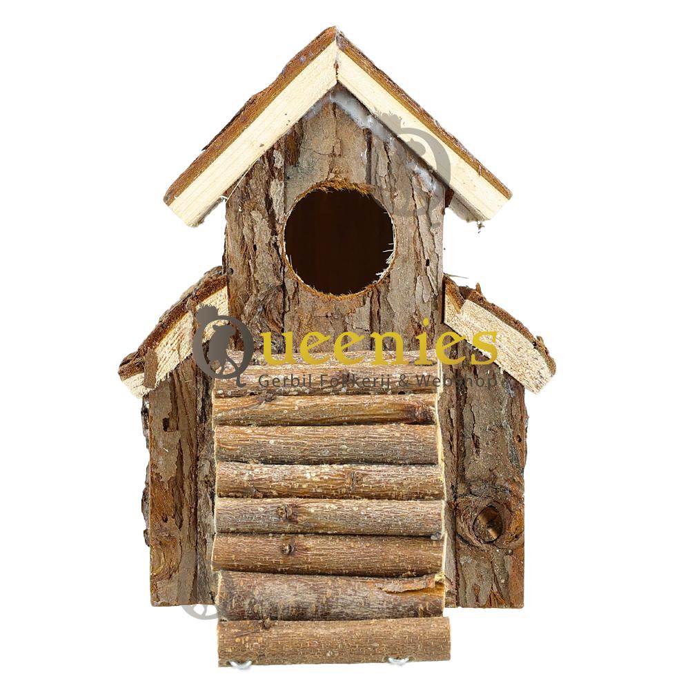 Slaaphuis voor muisjes van hout