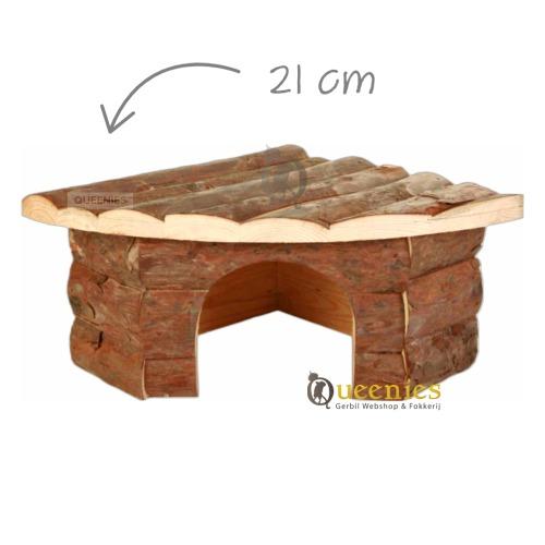Hoekhuis Jesper klein 21 cm voor gerbils en hamsters