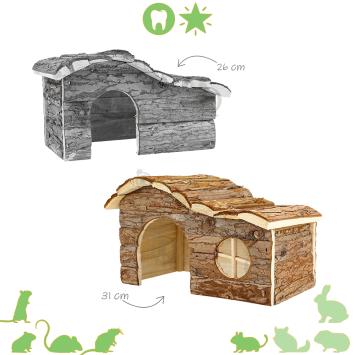 Knaagdierhuis voor Degoes van schorshout