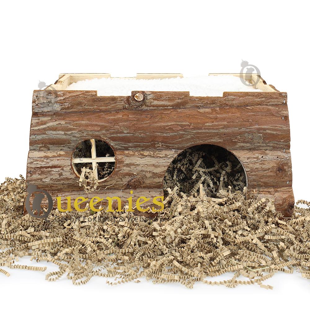 Konijnen huis met warmtemat