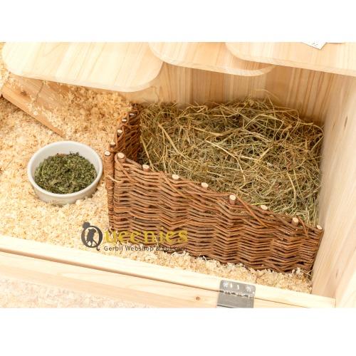 Maak afscheidingen om bodembedekking te scheiden van hooi