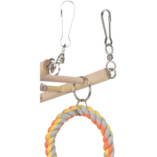 Hangbrug 29 cm met ijzeren ketting voor hamster 4011905062747