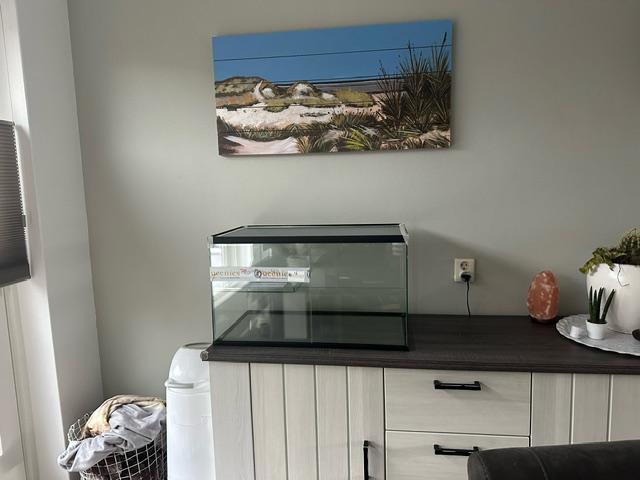 hamster terrarium met witte profielen