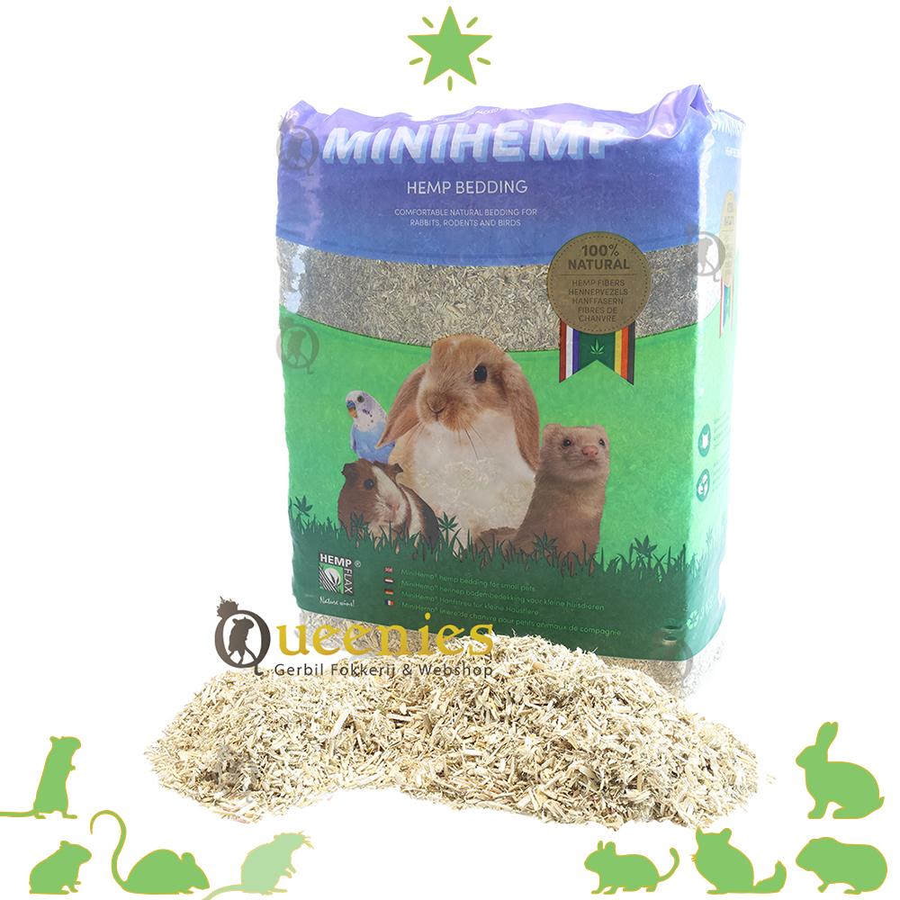 Mini Hemp bodembedekking voor konijnen en knaagdieren