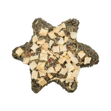 Natuurlijke traktatie voor konijnen in stervorm met rode biet