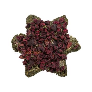 Knaagdier snack met groenten en kruiden voor gezonde tanden