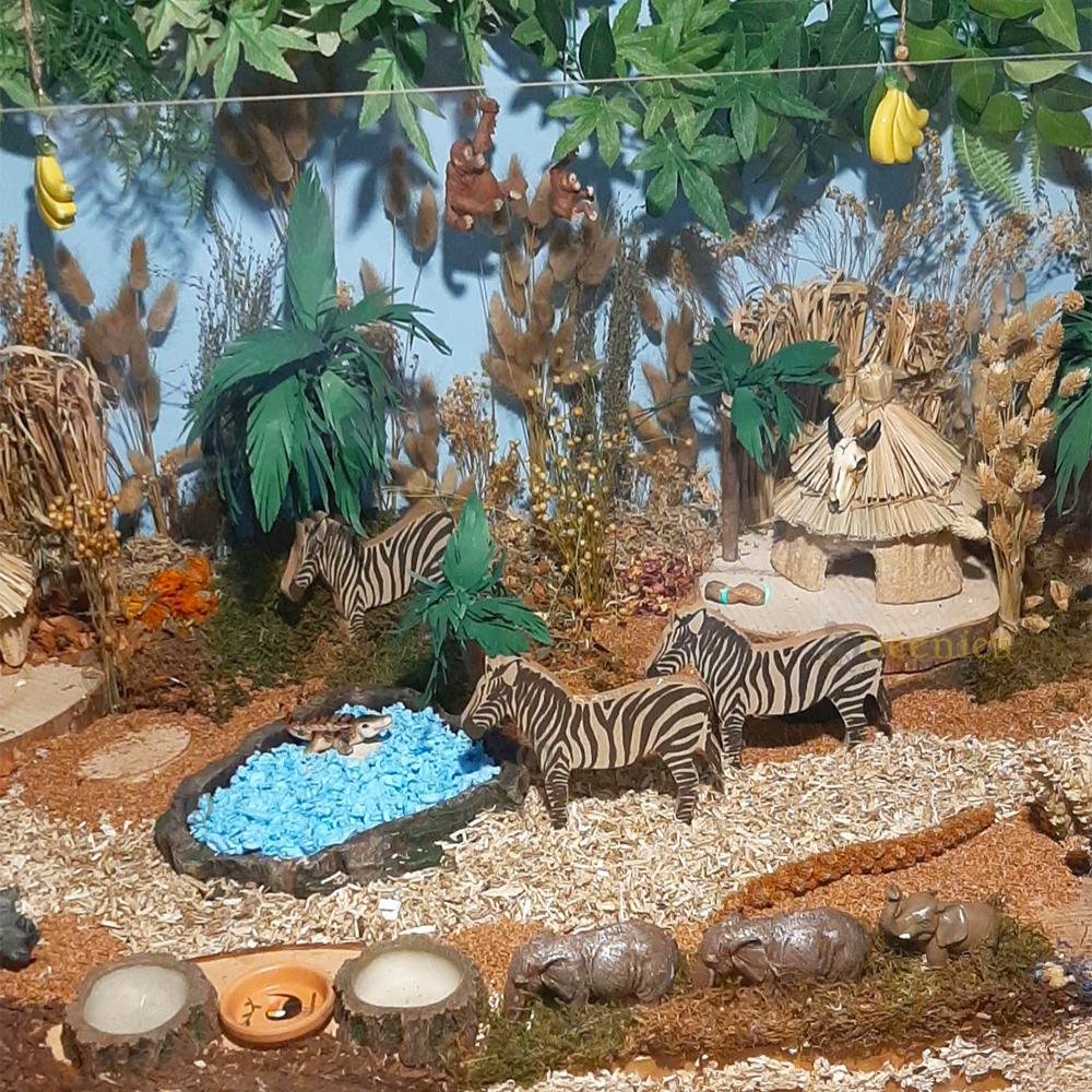 Zebra decoratie in Hamsterscape
