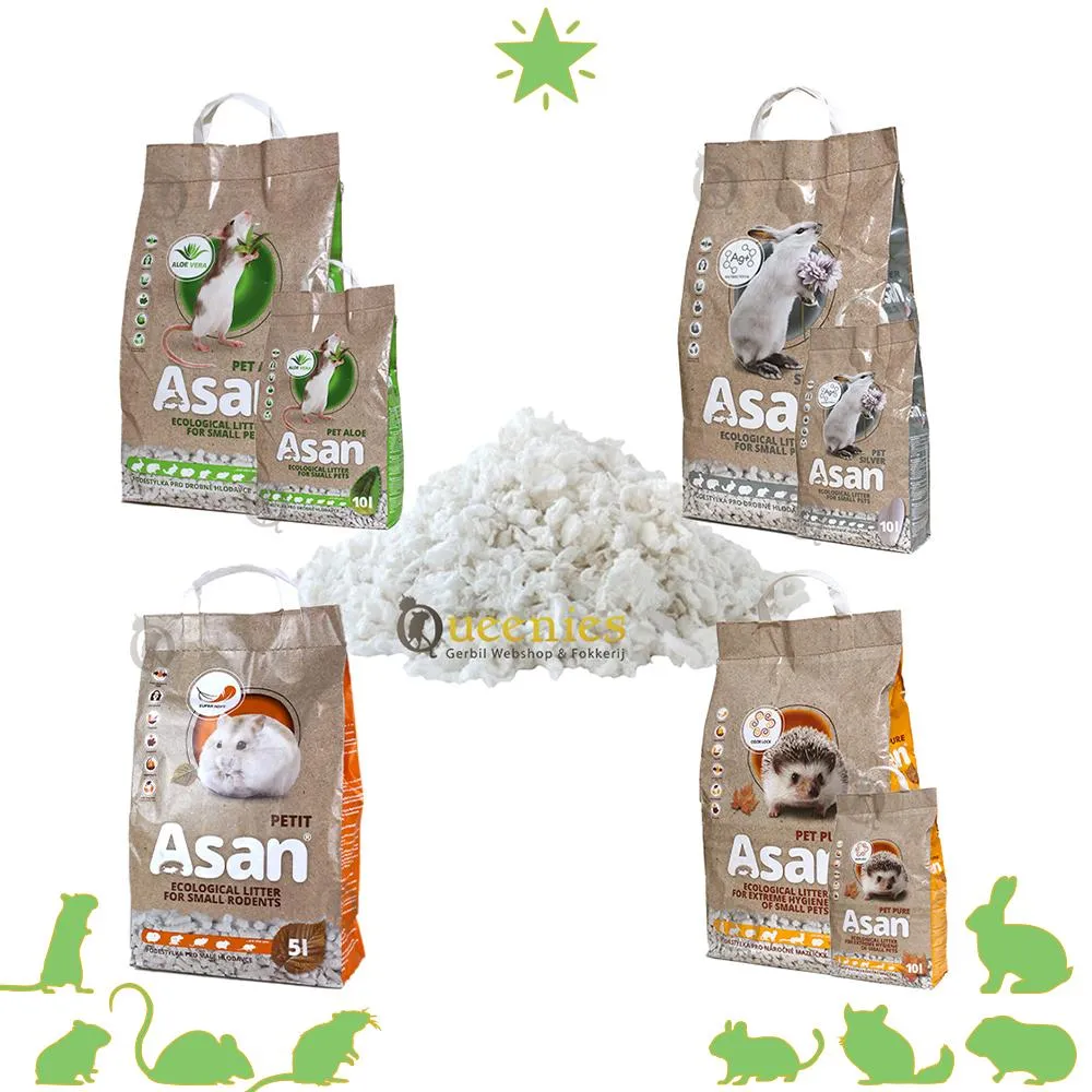 Asan Carefresh Bodembedekking voor Knaagdier Extreem goede absorbatie