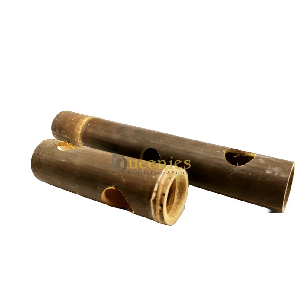 Bamboe Tunnel - Natuurlijke inrichting voor Gerbil met Bamboo tunnels