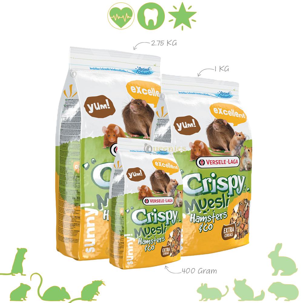 Crispy Muesli Hamsters & co zoals Gerbils en Ratten