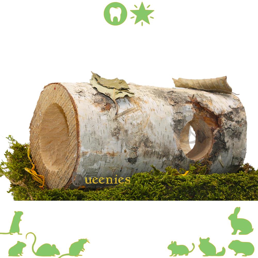 Berken tunnel voor knaagdieren 20 cm