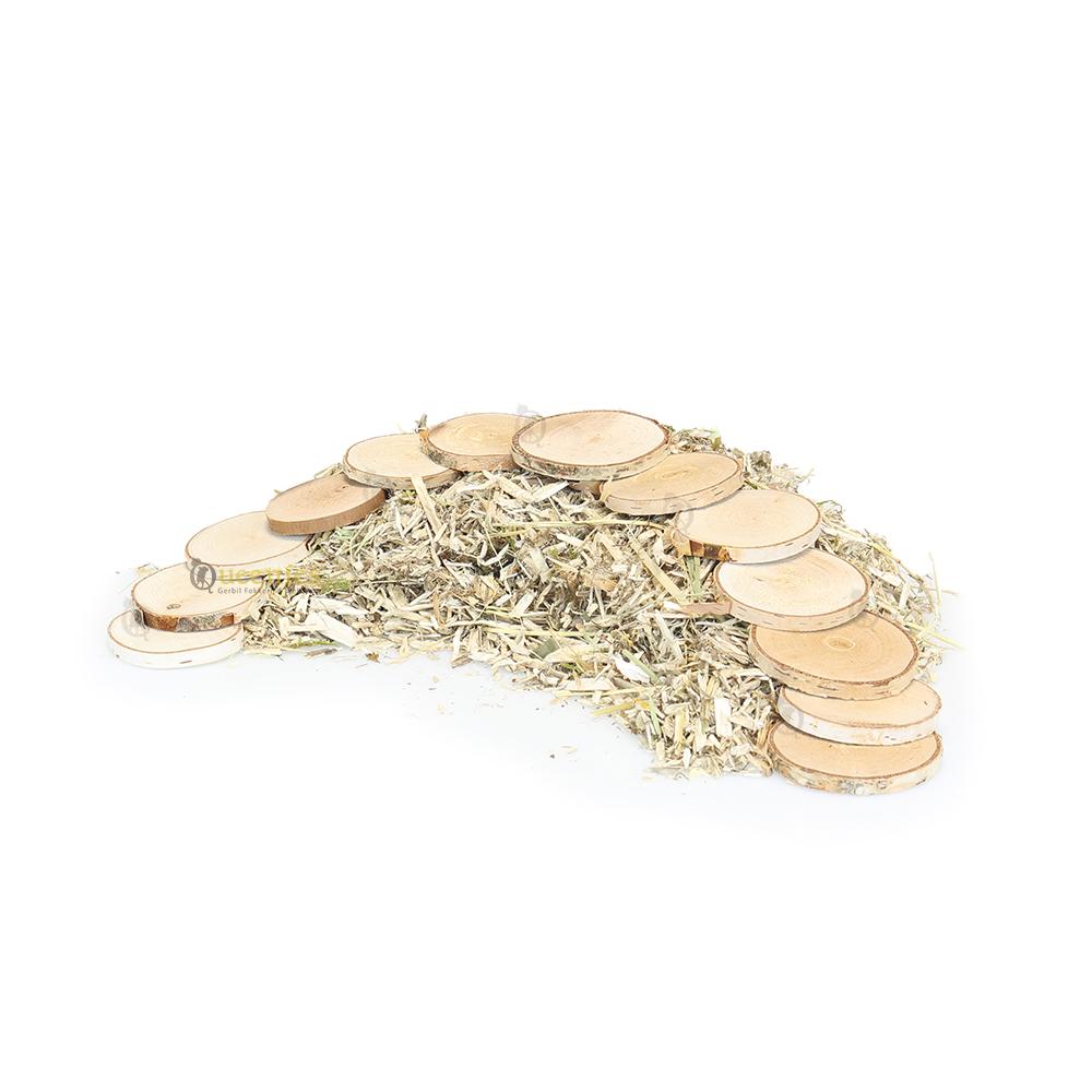 Berken rondjes voor Knaagdier DIY