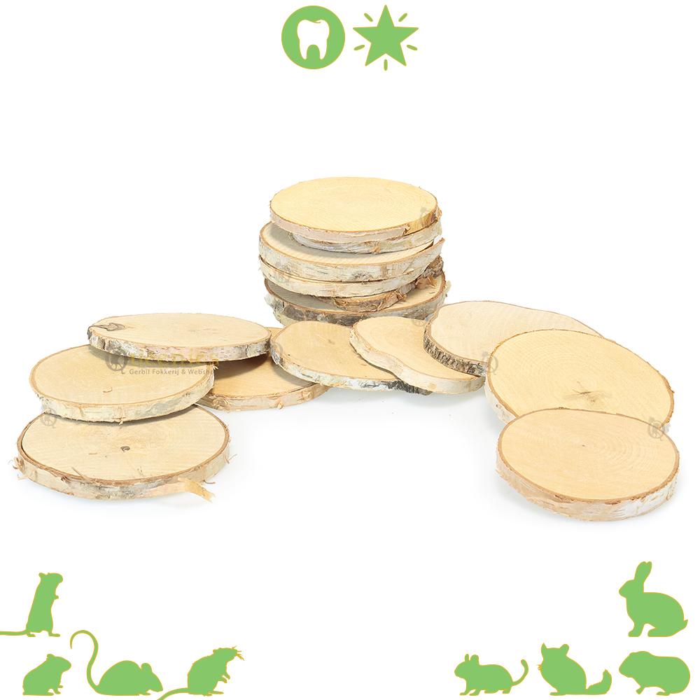 Grote berkenschijven voor Hamsterscaping