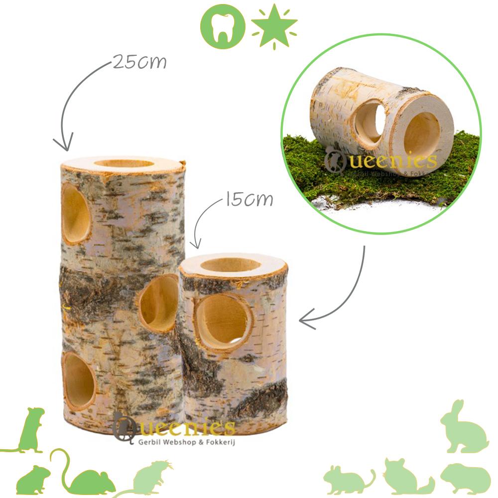 Berkentunnel voor Dwerghamsters en Gerbils