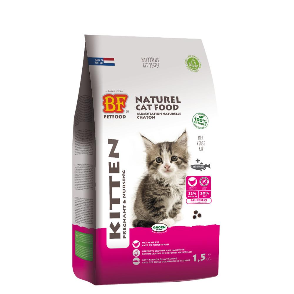 Natuurlijk kattenvoer voor kittens in recyclebare verpakking van BF Petfood