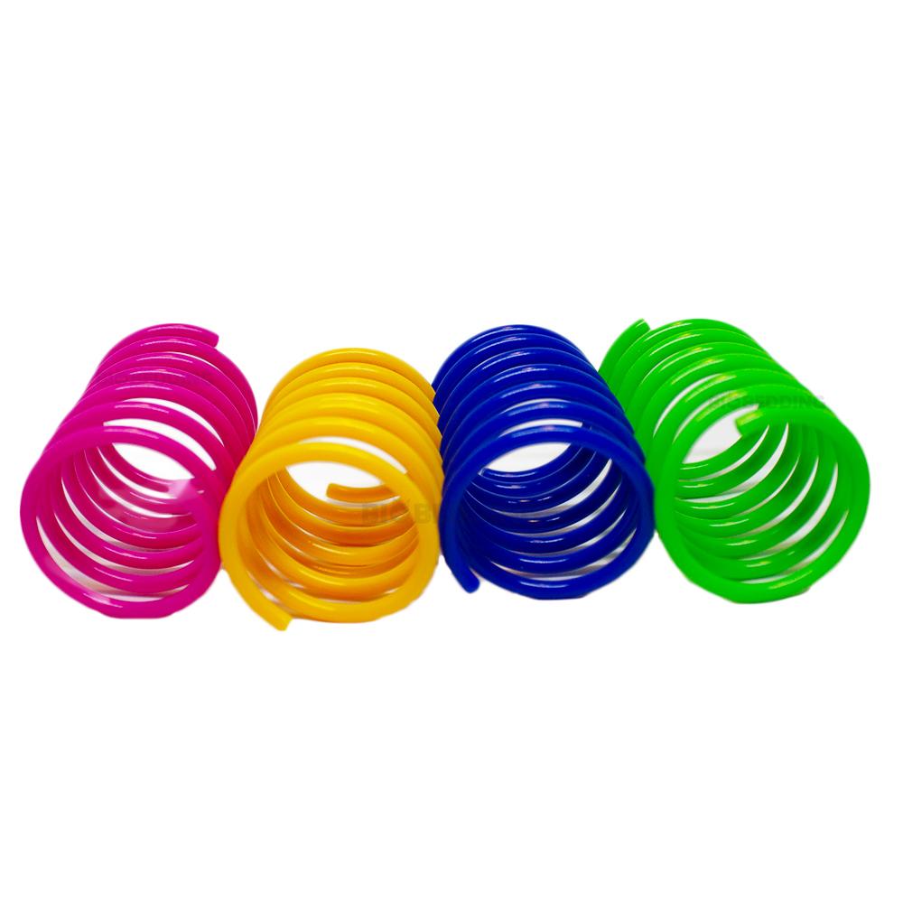 Actief spel voor katten met veerkrachtige springveren in vrolijke kleuren