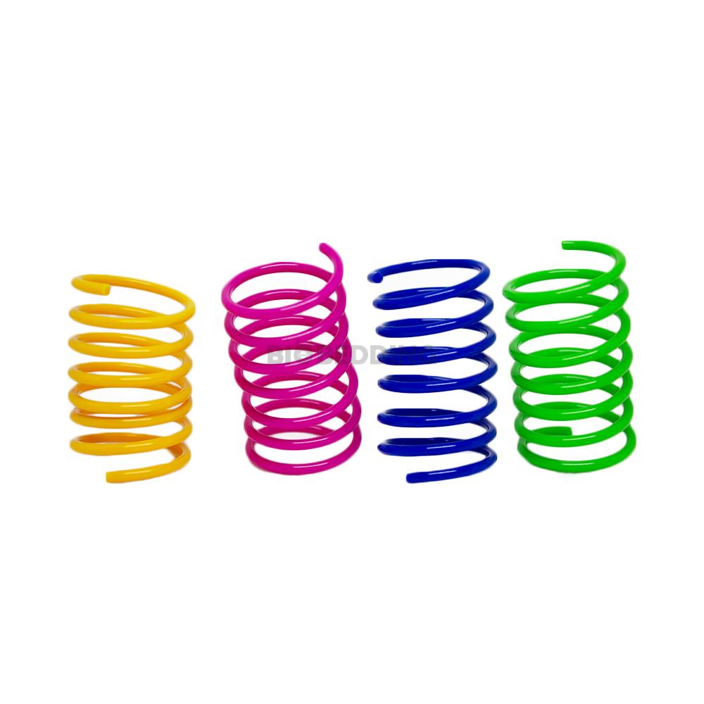 Springveren ( 4 stuks ) - Spiralenset - Kattenspeelgoed