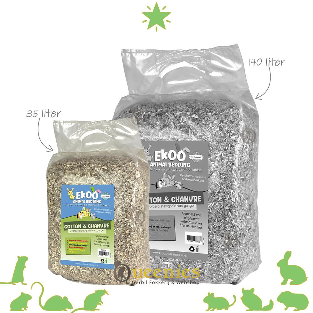 Cotton & Chanvre 140 liter eko animal bedding