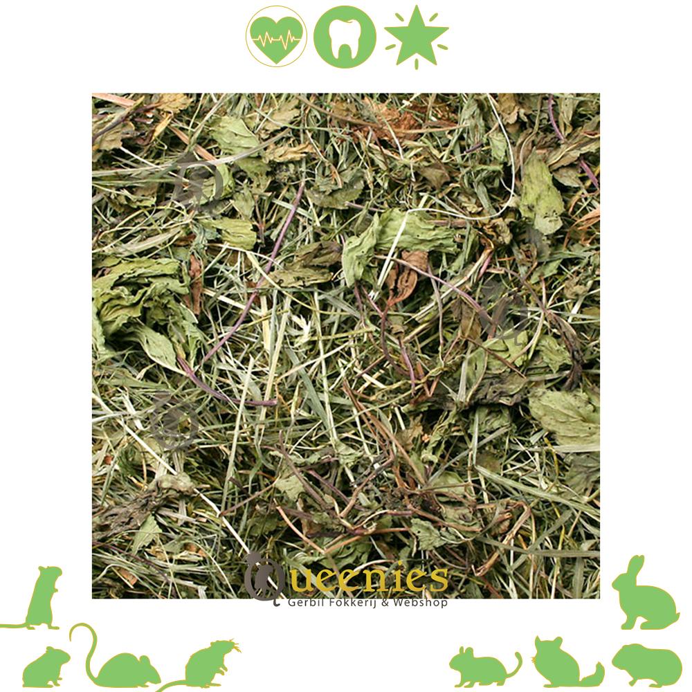 Pepermunt weide hooi