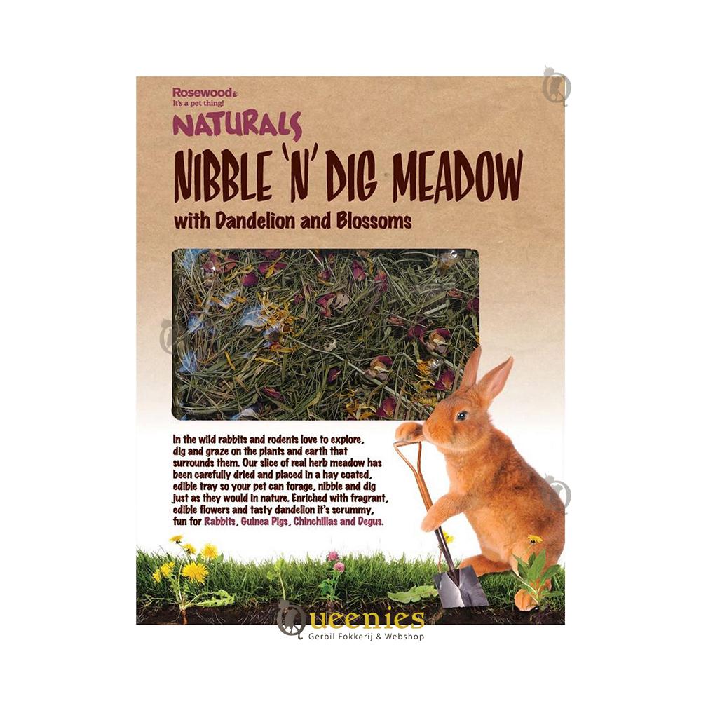 Weiland met kruiden en gedroogde bloemen voor gerbils en hamsters