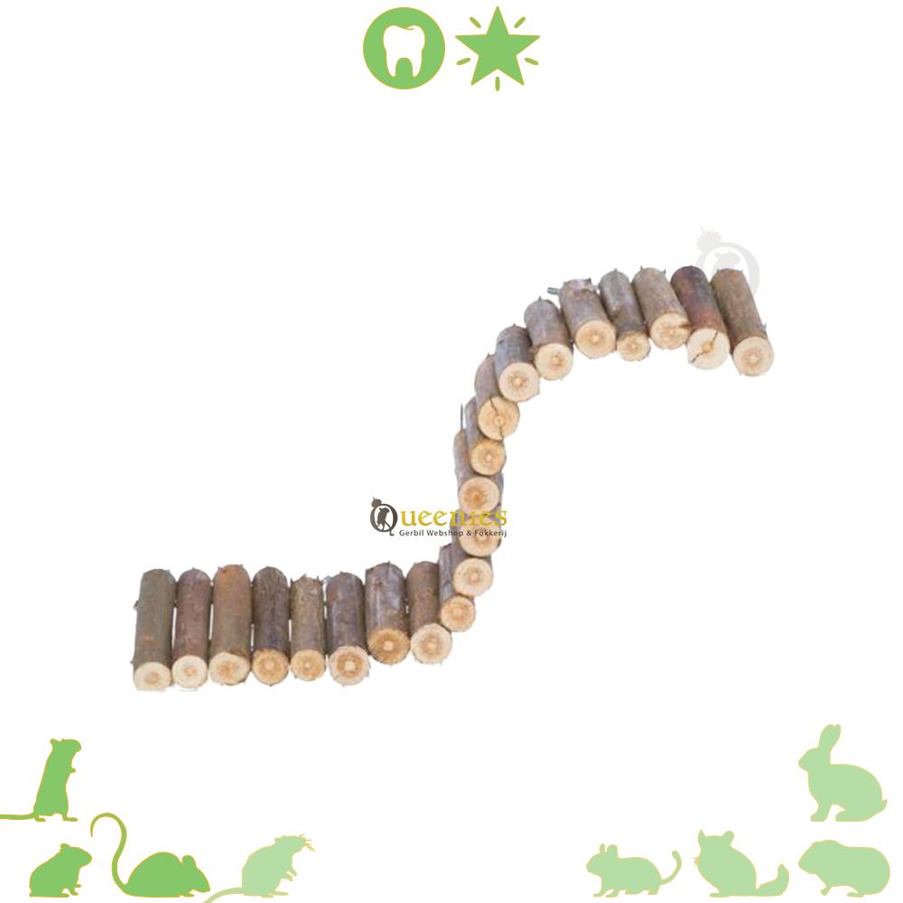 Buigbare ladder met schroefbevestiging voor traliekooien